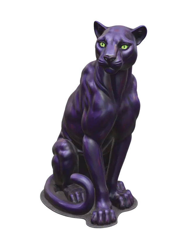 3D model for Stylized Black Panther