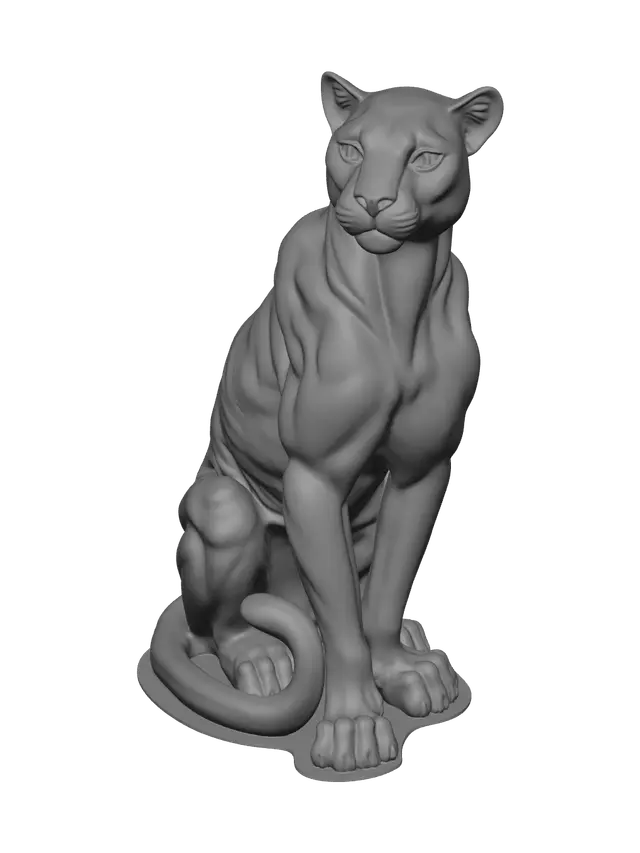 3D model for Stylized Black Panther