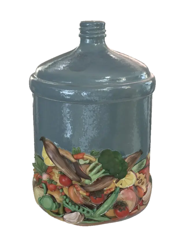 3D model for Jar of Pickled Vegetables