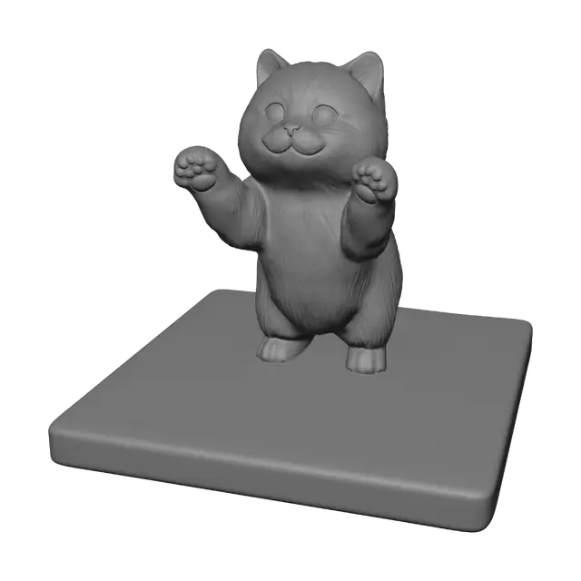 3D model for Kitten on a Pedestal