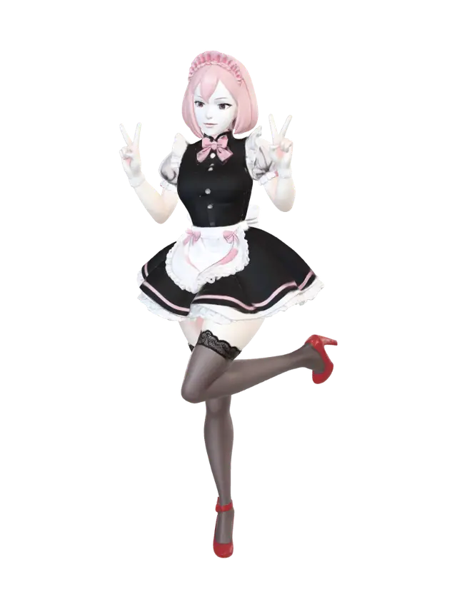 3D model for Maid in Pink