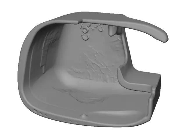 3D model for Curved plastic clip