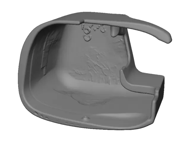 3D model for Curved plastic clip
