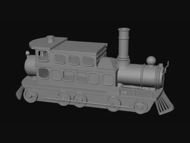 3D model for create a floating train boat dapated from the benchy model