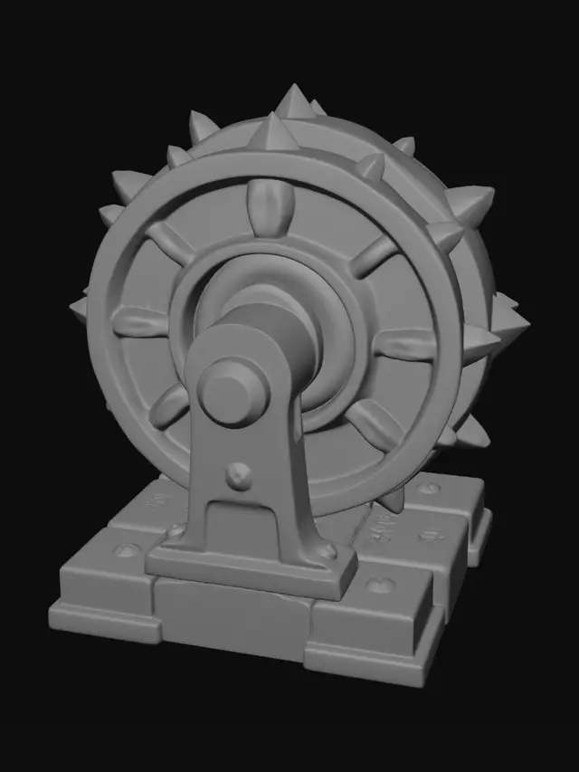 3D model for Molten Spiked Wheel