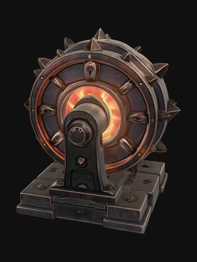3D model for Molten Spiked Wheel