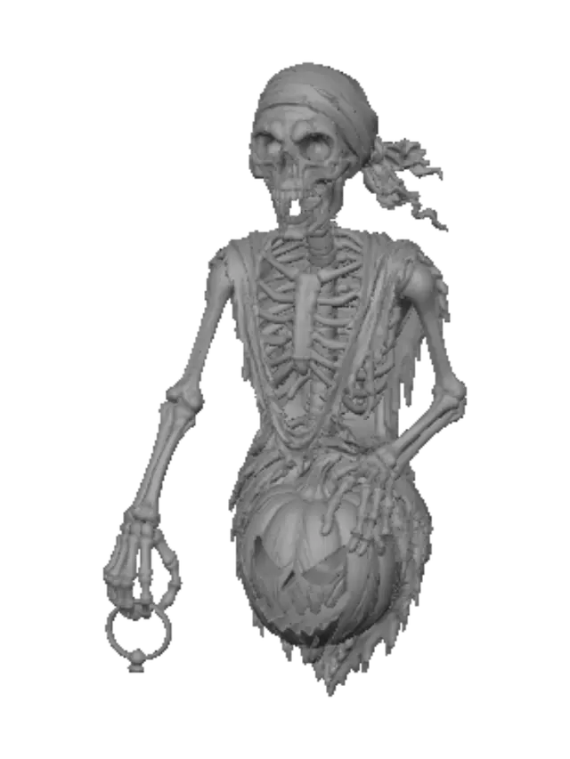 3D model for Jack-o'-Lantern Skeleton