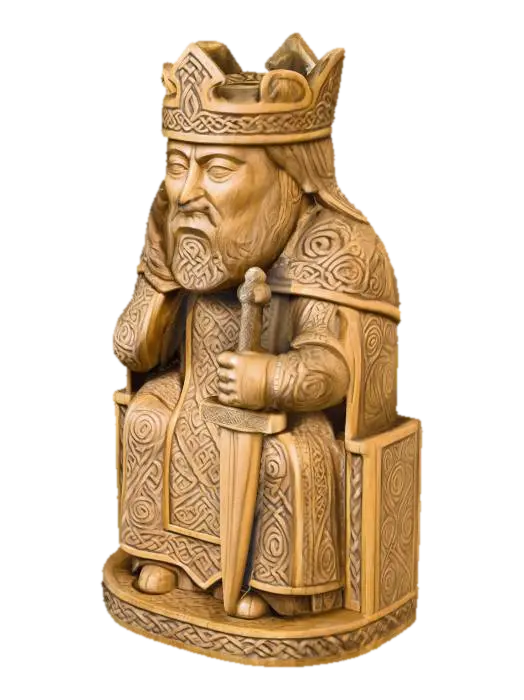 Celtic King Chess - Board 3D model, vytvořený pomocí AI