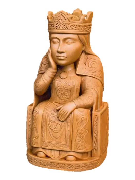 3D model for Celtic Queen Chess