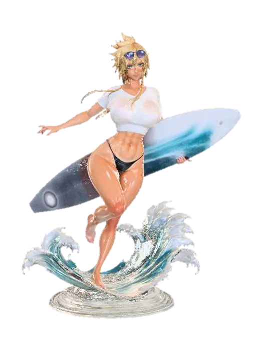 Surfer Vibes - Bleach 3D model, vytvořený pomocí AI