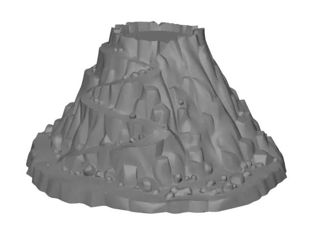 3D model for Lava Spiral Volcano