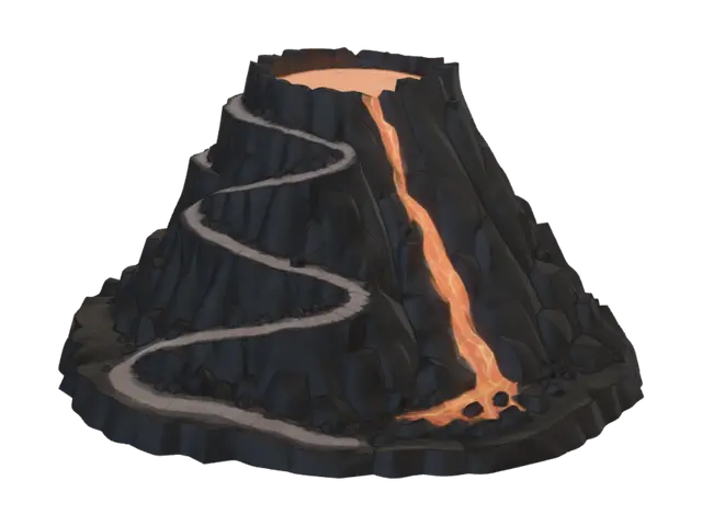 3D model for Lava Spiral Volcano