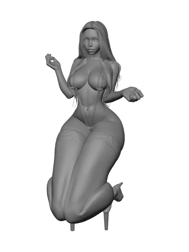 3D model for Crimson Silk and Lace