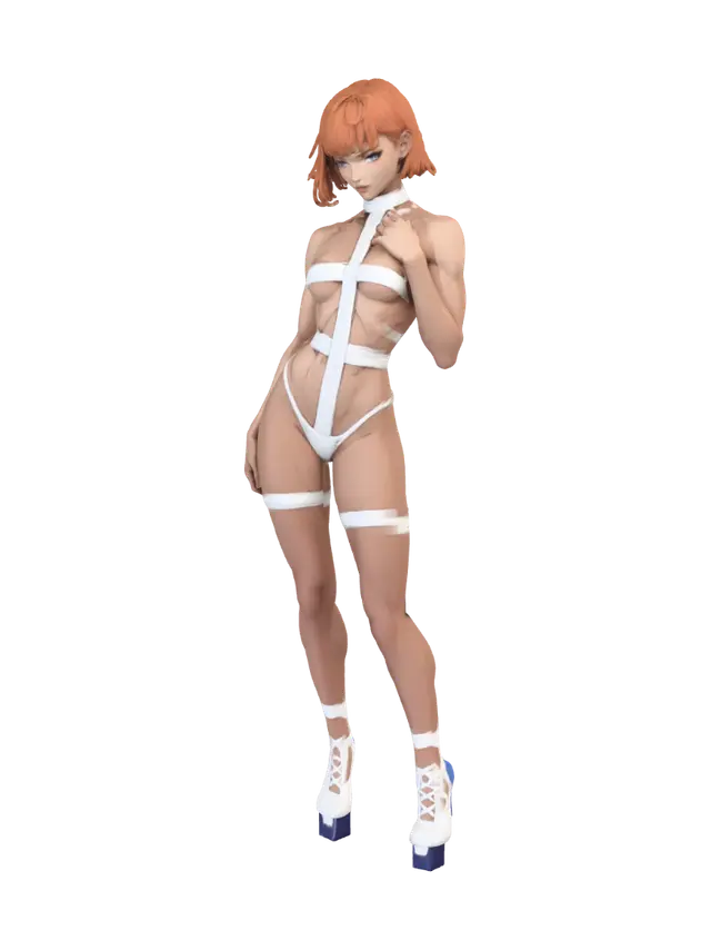 Gridlocked Essence 3D model, vytvořený pomocí AI