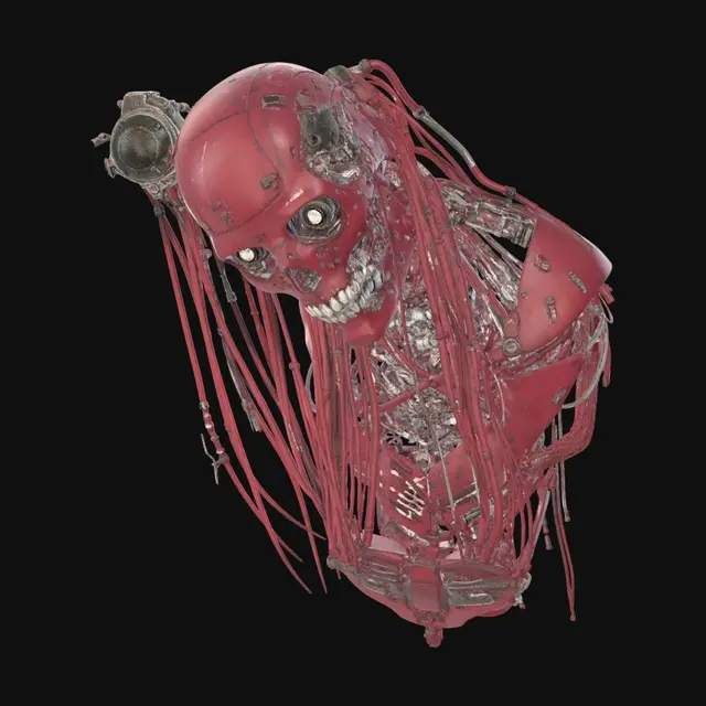 3D model for Crimson Automaton Skull