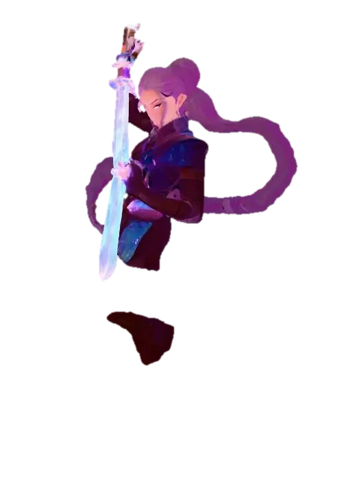rumi kpop demon hunters, #PBR# 3D model, vytvořený pomocí AI
