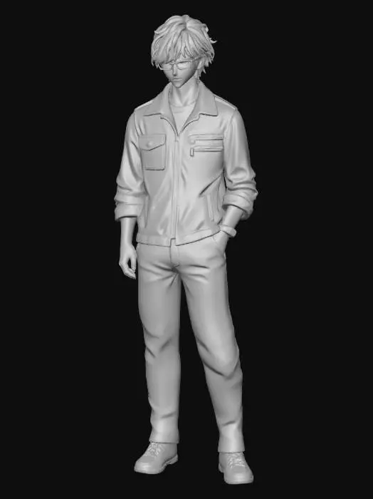 3D model for Olive Jacket Portrait