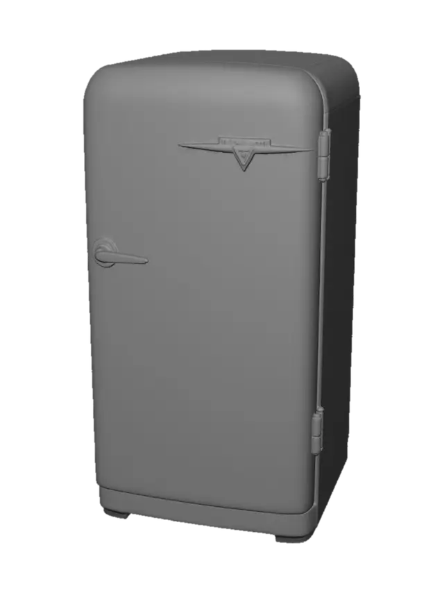 3D model for Vintage Frigidaire Refrigerator