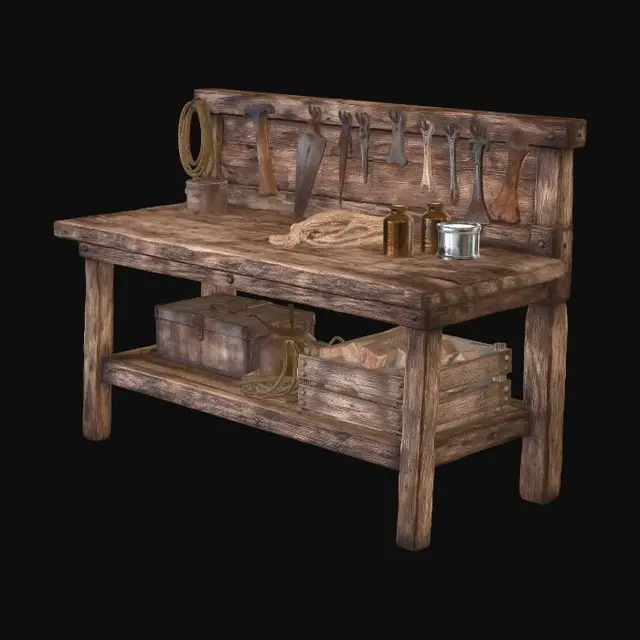 3D model for Timeworn Workbench