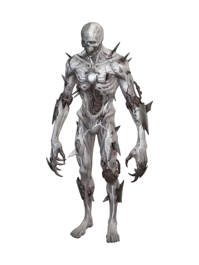 circuit zombie fractured - Cybernetics 3D model, vytvořený pomocí AI