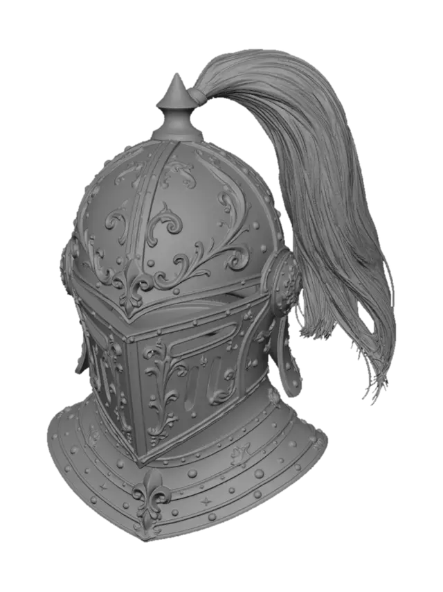 3D model for Gilded Knight Helm