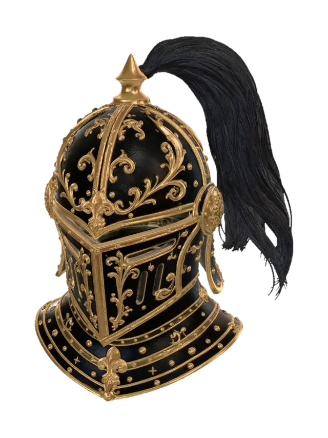 3D model for Gilded Knight Helm