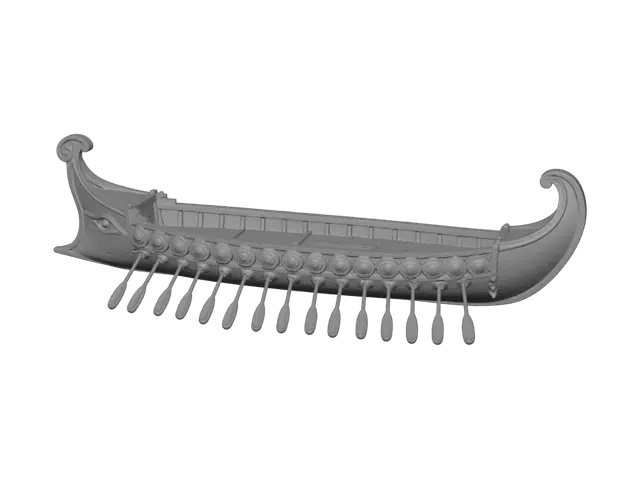 3D model for Gilded Viking Longship