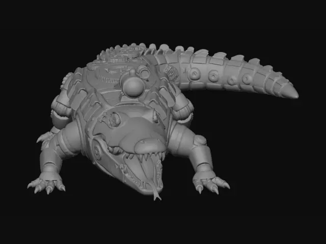 3D model for Clockwork Crocodile