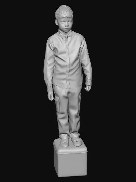 3D model for Dapper Boy on a Stool