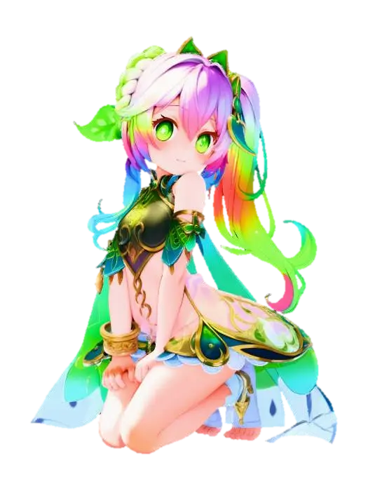 Rainbow Dreamer - Creativity 3D model, vytvořený pomocí AI
