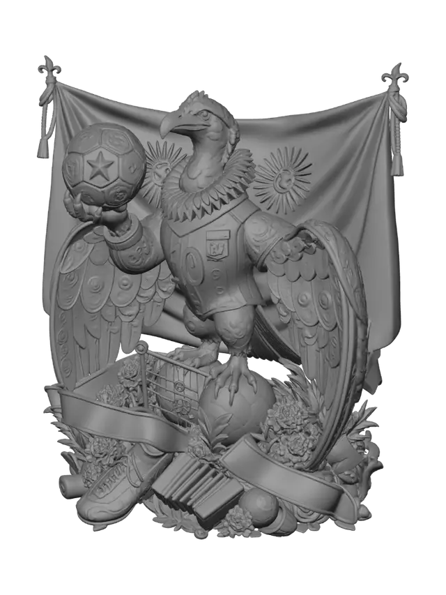 3D model for Argentina's Champion Eagle