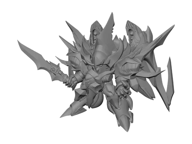 3D model for Azure Mech Knight