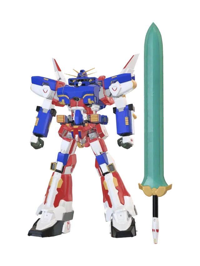3D model for Verdant Saber Gundam