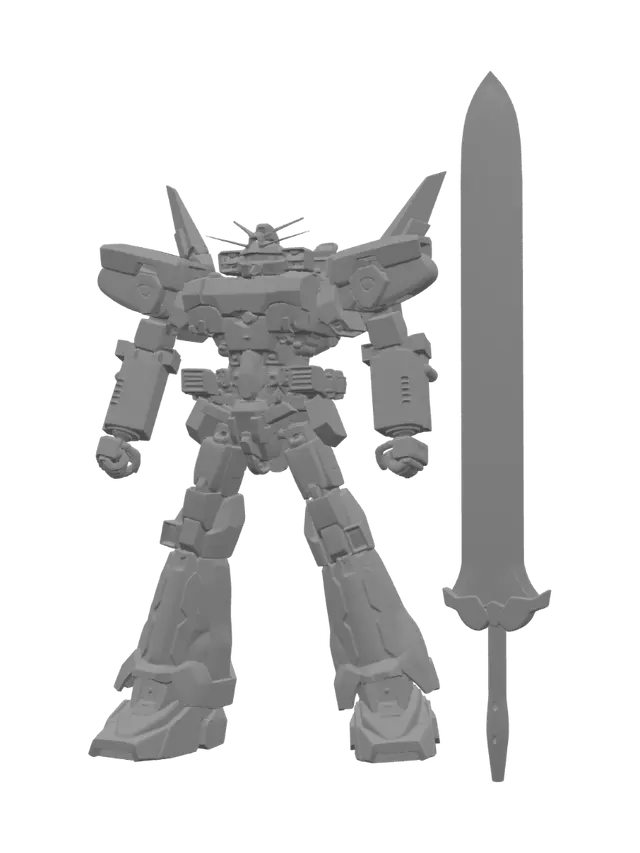 3D model for Verdant Saber Gundam