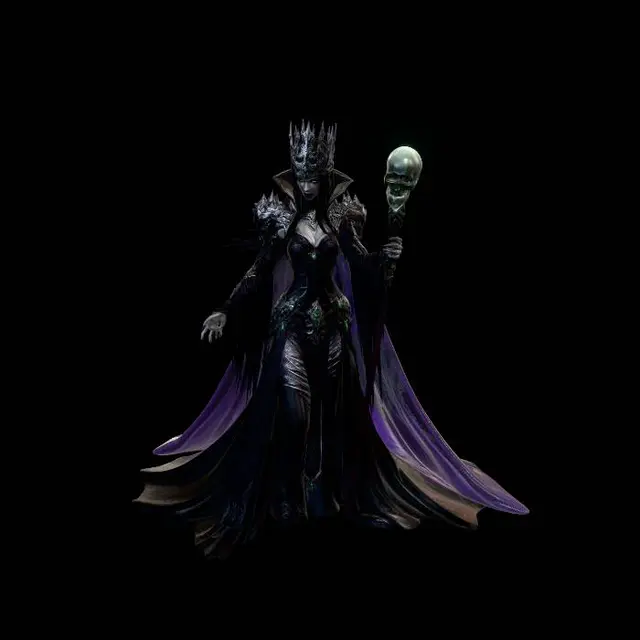 3D model for The Necromancer Queen