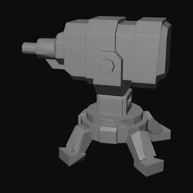 3D model for Pink Cannon Turret