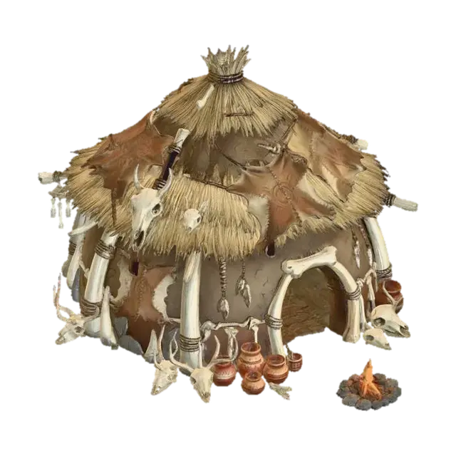 Hut - Gameprop 3D model, vytvořený pomocí AI