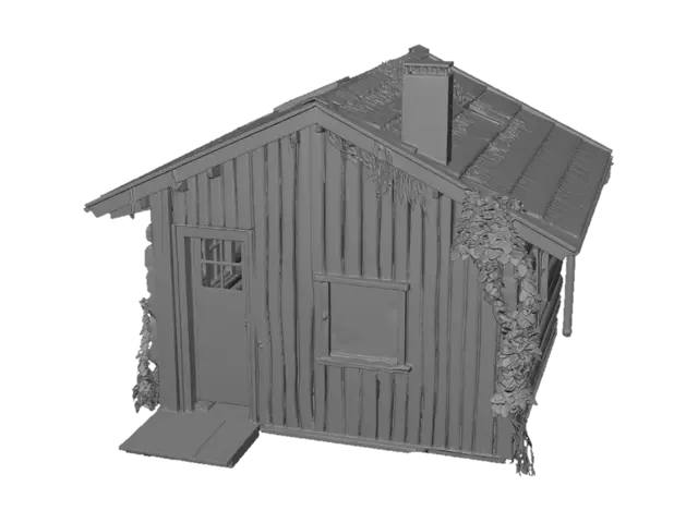 3D model for Мені треба створити маленьку будку, майже закинуту(вона буде виступати магазином нпс в закинотому лісі)