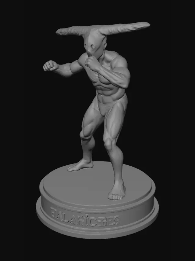 3D model for Crimson Striped Sentinel