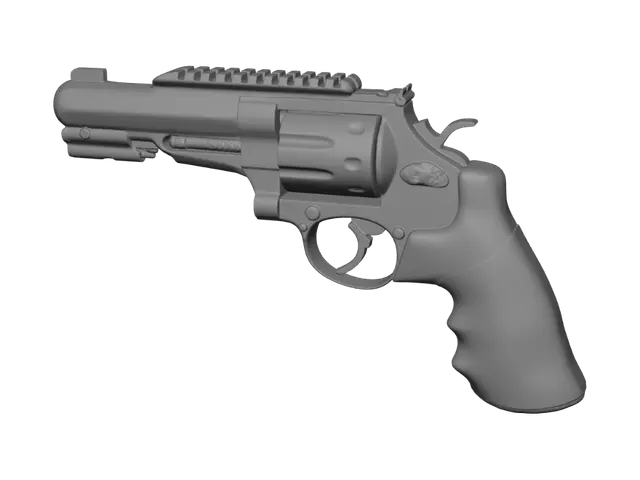 3D model for Midnight Thunder Revolver