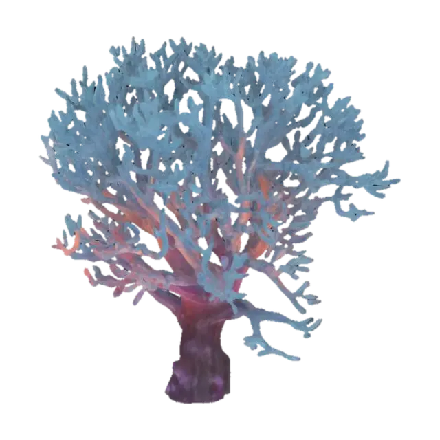Neon Coral Luminescence - Corals 3D model, vytvořený pomocí AI