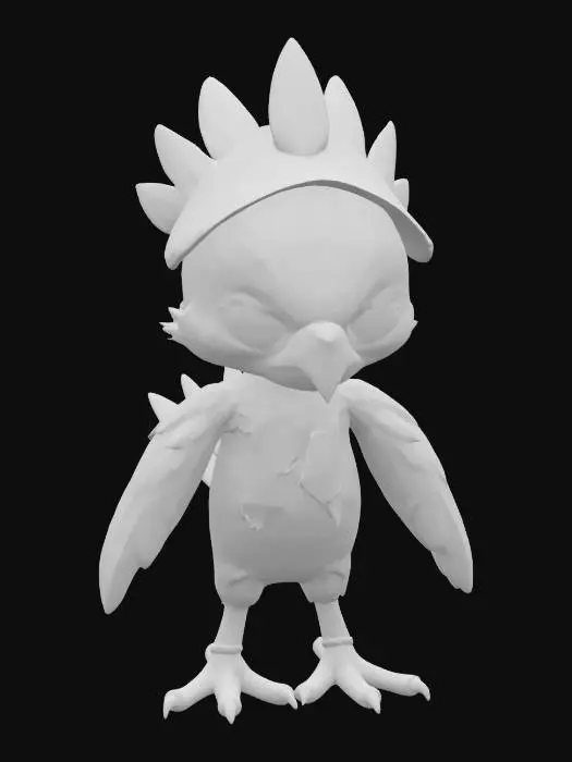 3D model for A small chibi looking cute
distinct features of a phoenix
Friendly big eyes
Playful pose
Trying to look angry
But failing miserably because cute
Small hat
Small pocket
Cute clothing