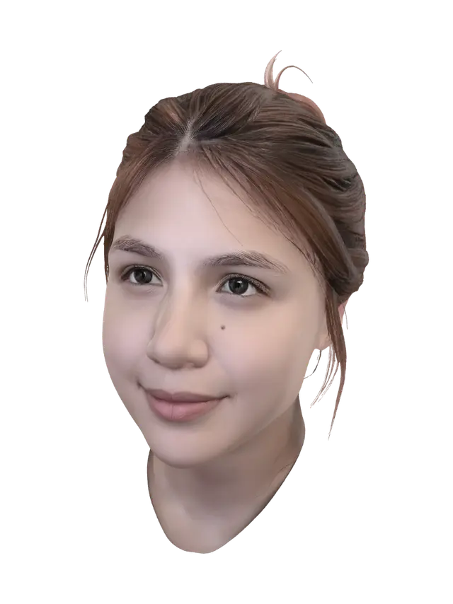 3D model for Close-Up Portrait of a Young Woman
