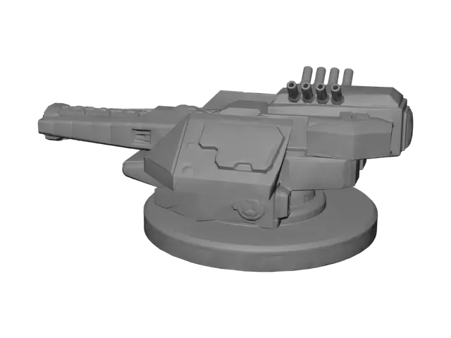 3D model for Nebula Siege Turret