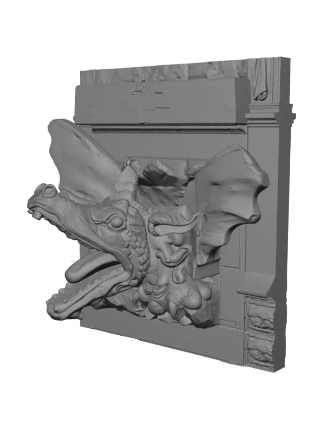 3D model for Dragon in the Rubble