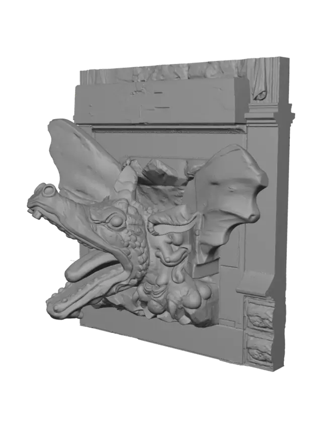 3D model for Dragon in the Rubble