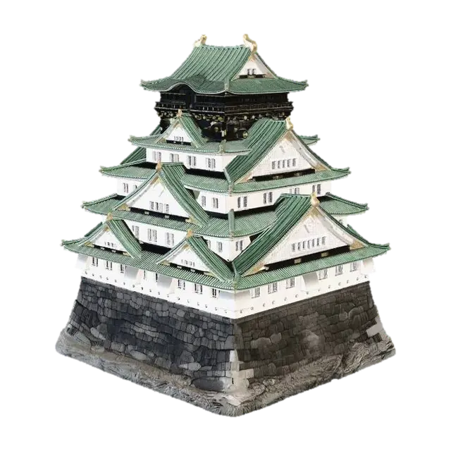 Himeji Castle - Tourist 3D model, vytvořený pomocí AI