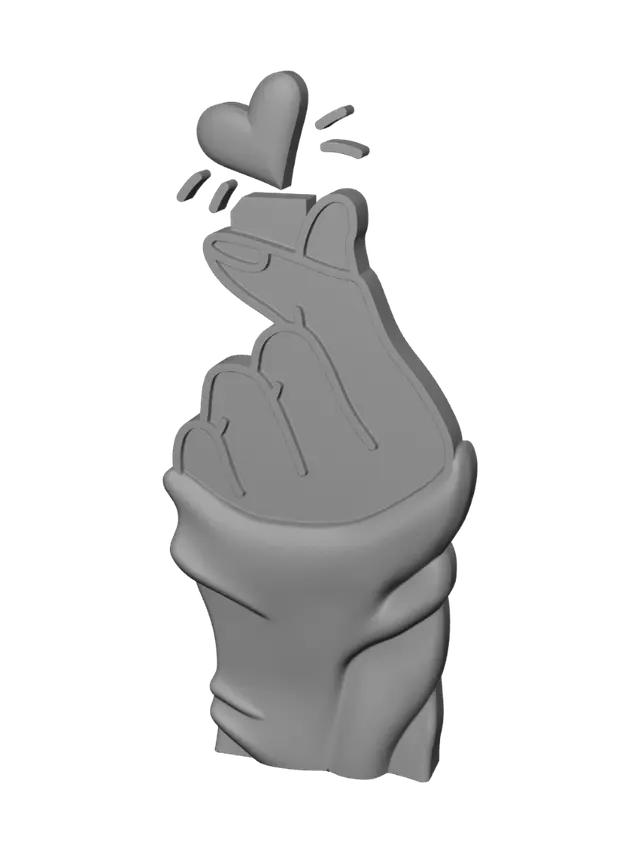3D model for Finger Heart