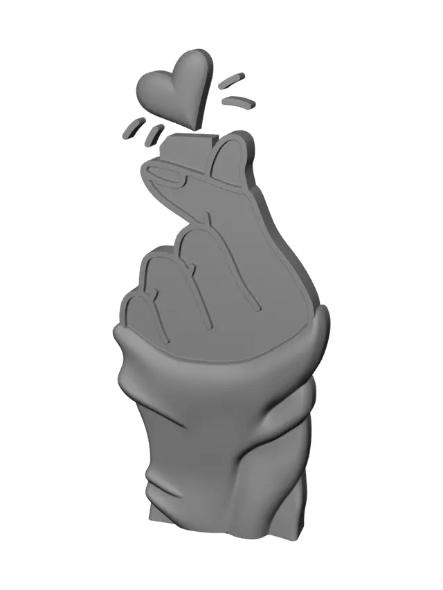 3D model for Finger Heart