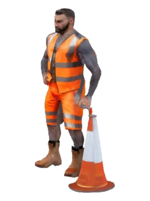 Construction Chic - Stud 3D-model, gegenereerd door AI